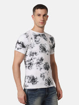 MEN'S TIE DYE T-SHIRT BLACK & WHITE