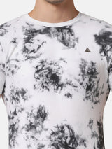 MEN'S TIE DYE T-SHIRT BLACK & WHITE