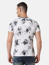 MEN'S TIE DYE T-SHIRT BLACK & WHITE