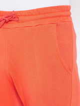 Men’s Solid Jogger -Orange