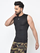 Men's Sleevless Tee- Black