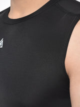 Men's Sleevless Tee- Black