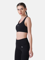 WOMEN'S SNUG FIT SPORTS BRA- BLACK