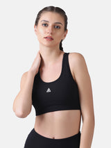 WOMEN'S SNUG FIT SPORTS BRA- BLACK