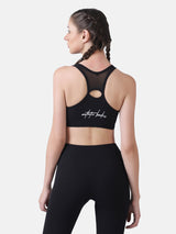 WOMEN'S SNUG FIT SPORTS BRA- BLACK