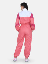 Women Retro Track Suit- Pink
