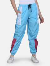 Women's Retro Track Pant- Sky Blue