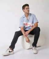 MEN'S VINTAGE OVERSIZE COLOUR BLOCK SHIRT