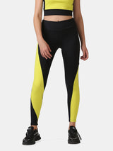 POWER BLOCK LEGGING (BLACK & YELLOW)