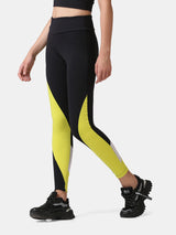 POWER BLOCK LEGGING (BLACK & YELLOW)