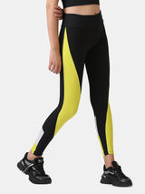 POWER BLOCK LEGGING (BLACK & YELLOW)