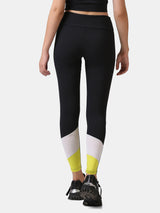 POWER BLOCK LEGGING (BLACK & YELLOW)