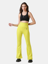 WOMEN'S FLARED PANT-YELLOW