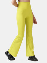 WOMEN'S FLARED PANT-YELLOW