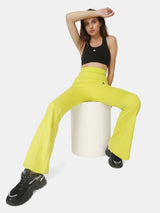 WOMEN'S FLARED PANT-YELLOW