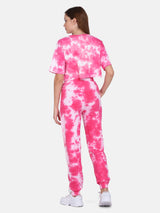 TIE DYE CO ORDS SET(JOGGER) -PINK