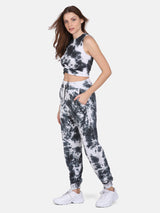 TIE Dye CO ORDS SET(JOGGER) -BLACK & WHITE