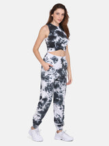 TIE Dye CO ORDS SET(JOGGER) -BLACK & WHITE