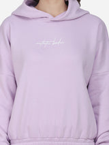 Women Elegant Lilac Solid Co Ord's