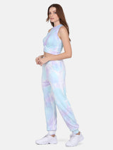 TIE Dye CO ORDS SET(JOGGER) -BLUE & PURPLE
