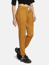 Womens Panelled Jogger (Mustard)