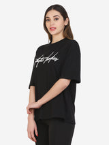 Women Oversized T-shirt (Black)