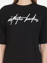 Women Oversized T-shirt (Black)