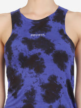 Tie Dye Active Wear Top (Blue)