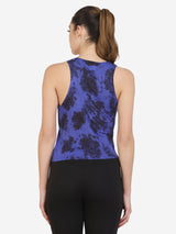 Tie Dye Active Wear Top (Blue)
