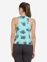 Tie Dye Active Wear Top (Sky Blue)