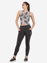 Tie Dye Active Wear Top (Peach)