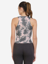 Tie Dye Active Wear Top (Peach)