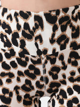 WOMEN'S LEOPARD BIKER CO ORDS