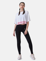 BOYFRIEND FIT T-SHIRT- WHITE