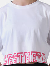 BOYFRIEND FIT T-SHIRT- WHITE