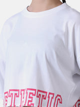 BOYFRIEND FIT T-SHIRT- WHITE