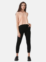 ESSENTIAL HOODIE STRINGER- PEACH