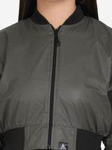 WOMEN'S BOMBER JACKET- OLIVE
