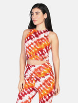 WOMEN'S LONGLINE SPORT'S BRA RED/ORANGE