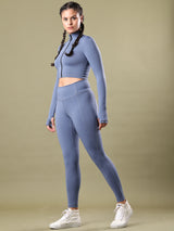 ACTIVE WEAR GYM CO ORDS VIOLET BLUE