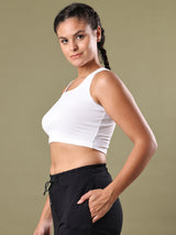 RIPPED CROP TOP WHITE