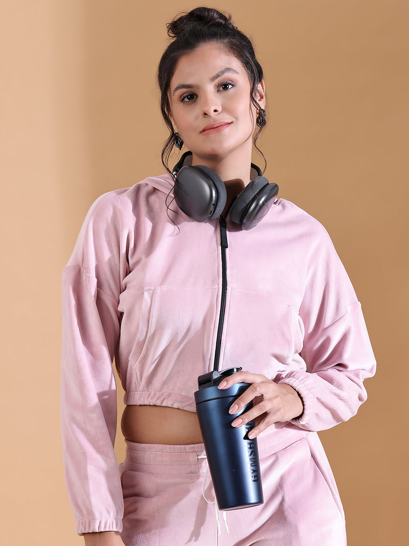 LUXE VELVET BALLERINA PINK CO ORDS