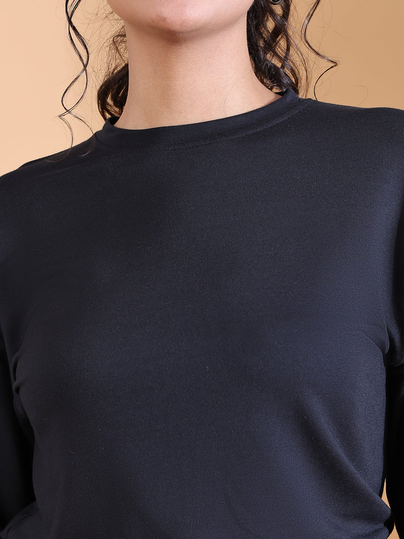 CREW NECK BAGGY CO ORDS BLACK