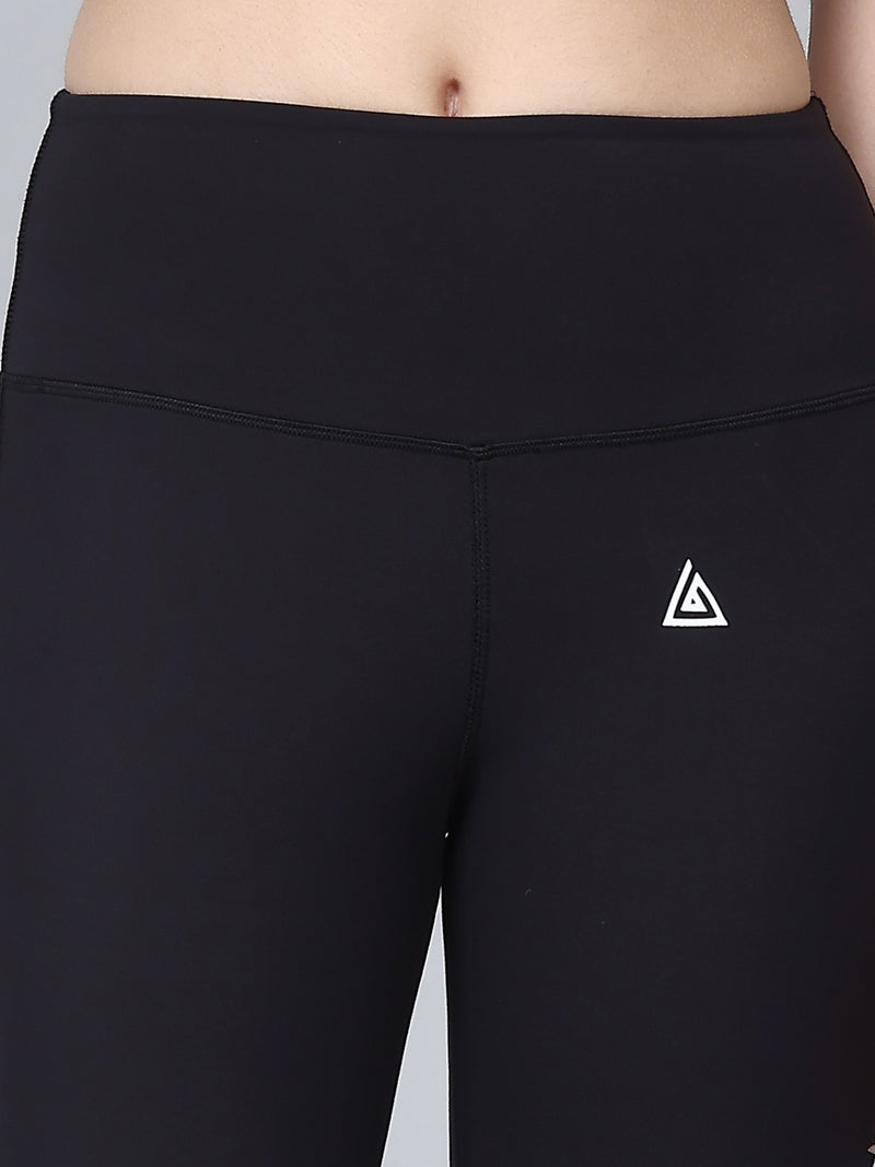 Sport Bra with Black Flared Pants Co-Ord