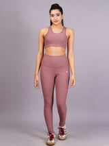 Pastel Pink Ripped  Active Wear Gym Co-Ord