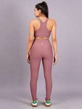 Pastel Pink Ripped  Active Wear Gym Co-Ord