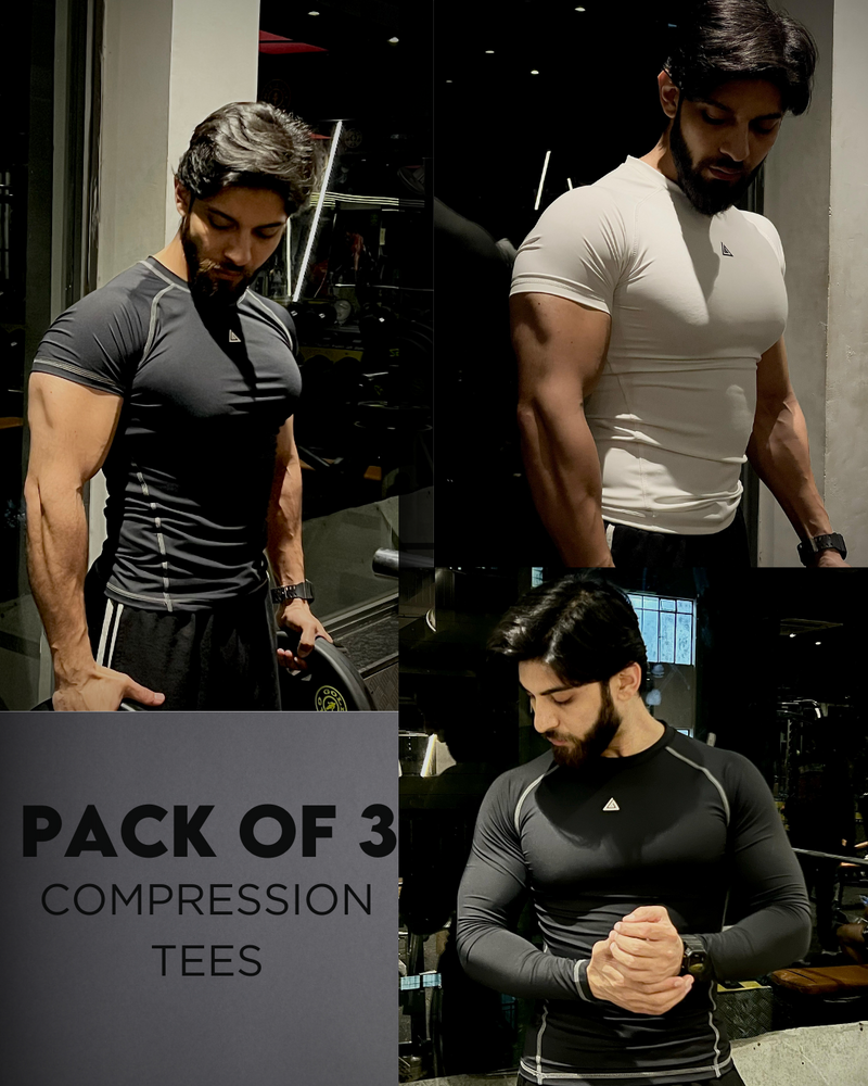 Aesthetic bodies Men’s Compression -Pack of 3
