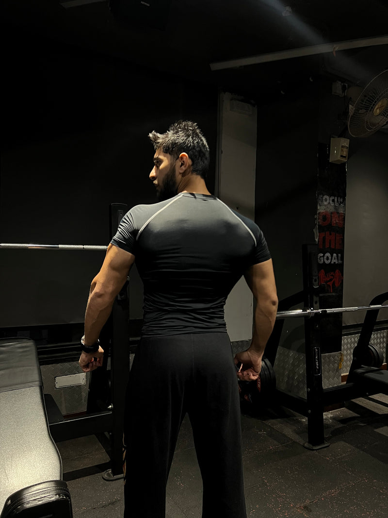 Core Compression T-Shirt Pack of 3 Black,White & Grey