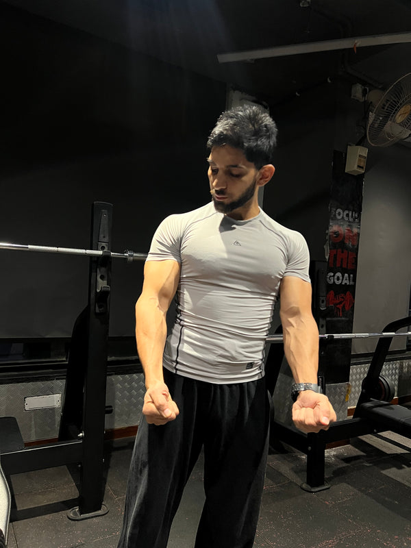 Core Compression T-Shirt  Light Grey
