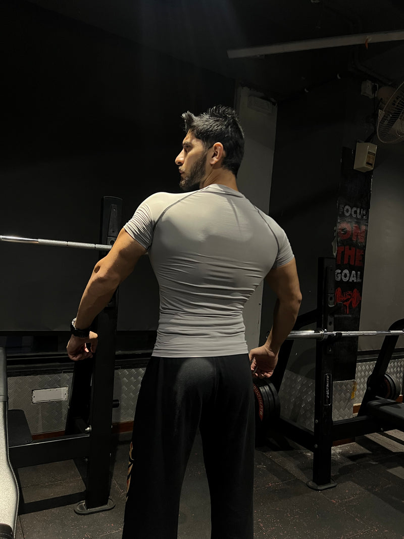 Core Compression T-Shirt  Light Grey